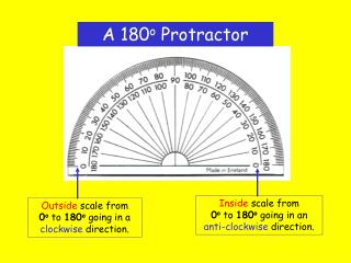 A 180 o Protractor