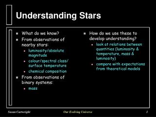 Understanding Stars