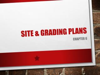 Site &amp; Grading Plans