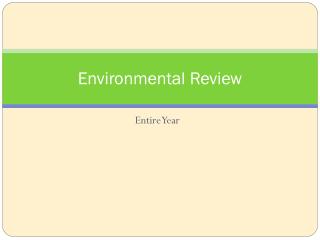 Environmental Review