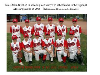 Tate’s team finished in second place, above 14 other teams in the regional