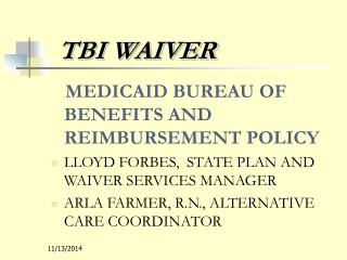 TBI WAIVER