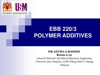 EBB 220/3 POLYMER ADDITIVES