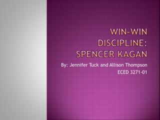 Win-Win Discipline: Spencer Kagan