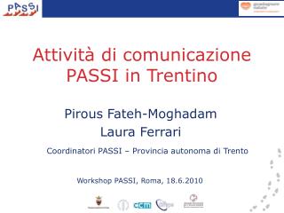 Attività di comunicazione PASSI in Trentino