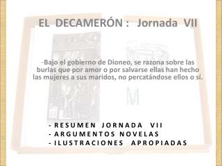 EL DECAMERÓN : Jornada VII