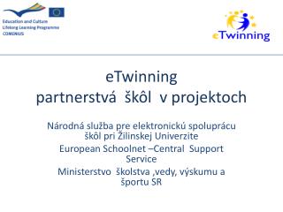 eTwinning partnerstvá škôl v projektoch