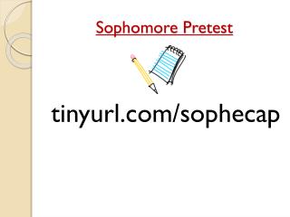 Sophomore Pretest