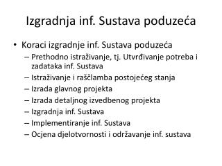 Izgradnja inf. Sustava poduzeća