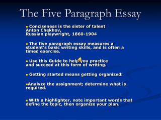 The Five Paragraph Essay