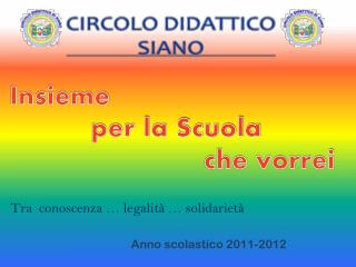 Anno scolastico 2011-2012