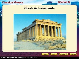 Greek Achievements