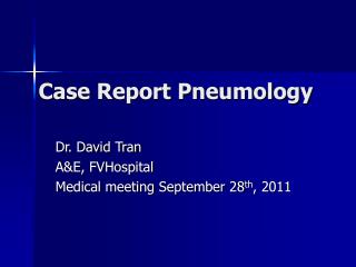 Case Report Pneumology