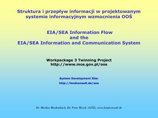 Struktura i przepływ informacji w projektowanym systemie informacyjnym wzmocnienia OOŚ