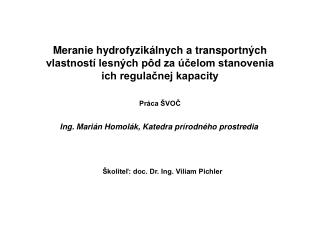 Práca ŠVOČ