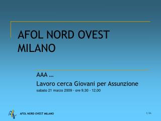 AFOL NORD OVEST MILANO