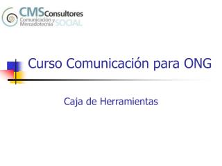 Curso Comunicación para ONG