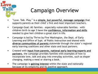 Campaign Overview