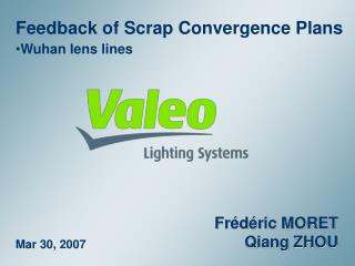 Feedback of Scrap Convergence Plans Wuhan lens lines