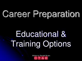 Career Preparation