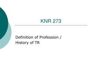 KNR 273