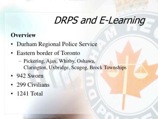 DRPS and E-Learning