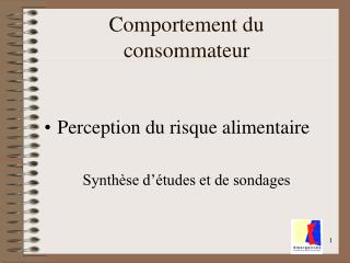 Comportement du consommateur