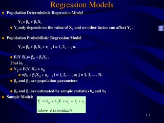 Regression Models