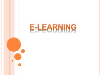 E-learning