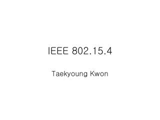 IEEE 802.15.4