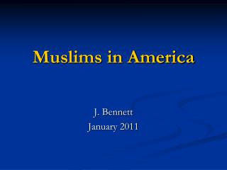 Muslims in America