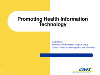 Promoting Health Information Technology