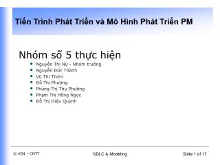 Nhóm số 5 thực hiện Nguyễn Thị Nụ - Nhóm trưởng Nguyễn Đức Thành Vũ Thị Thơm