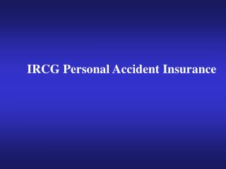 IRCG Personal Accident Insurance