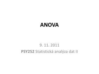 ANOVA