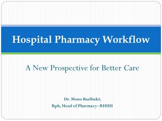 Hospital Pharmacy Workflow