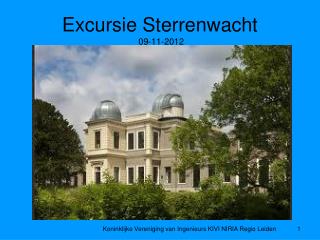Excursie Sterrenwacht 09-11-2012