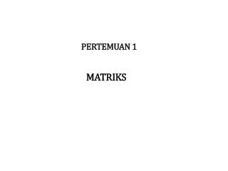 MATRIKS