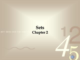 Sets Chapter 2