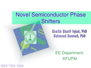 Novel Semiconductor Phase Shifters