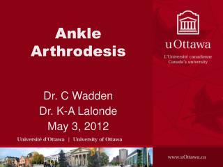 Ankle Arthrodesis