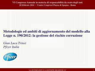 VI Congresso Annuale in materia di responsabilità da reato degli enti