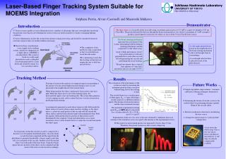 Laser-Based Finger Tracking System Suitable for MOEMS Integration