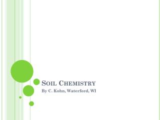 Soil Chemistry