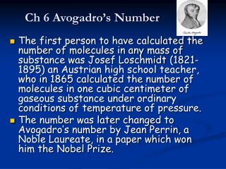 Ch 6 Avogadro’s Number