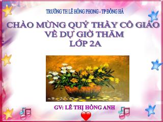 TRƯỜNG TH LÊ HỒNG PHONG - TP ĐÔNG HÀ