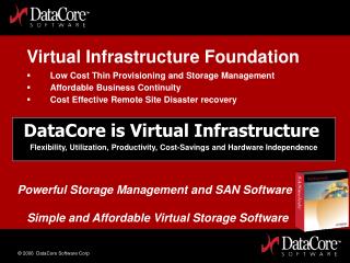 DataCore is Virtual Infrastructure