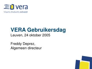 VERA Gebruikersdag