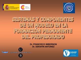 SISTEMAS Y COMPONENTES DE UN MODELO EN LA FORMACIÓN PERMANENTE DEL PROFESORADO