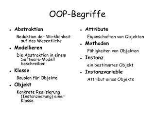 OOP-Begriffe